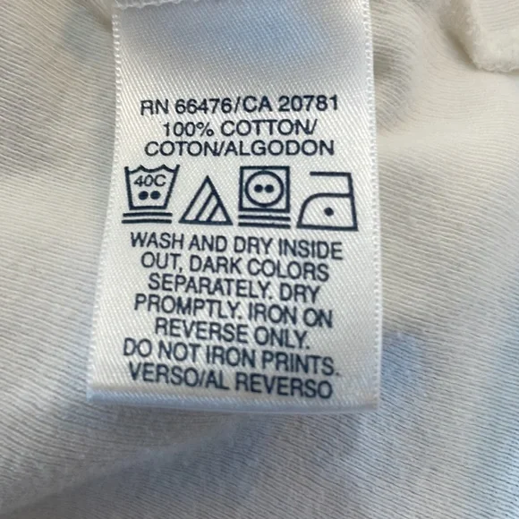 Vtg Tommy jeans Girl top Hilfiger White long sleeve shirt embellished jersey L - Picture 8 of 8